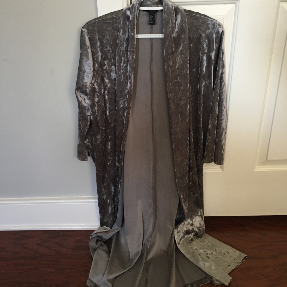 Long grey duster